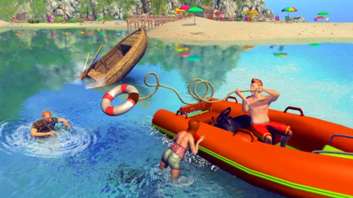 Beach Rescue Game android App screenshot 10