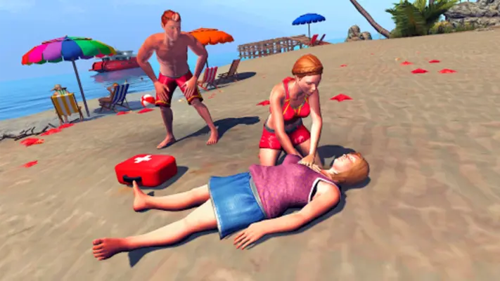 Beach Rescue Game android App screenshot 7